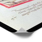 Die Traubenernte aus dem 13. Jahrhundert Poster (Ecke)