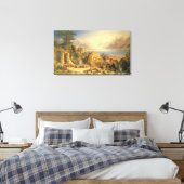 Die Traubenernte, der Orta-See, im Norden Leinwanddruck (Insitu (Schlafzimmer))