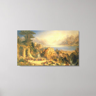 Die Traubenernte, der Orta-See, im Norden Leinwanddruck