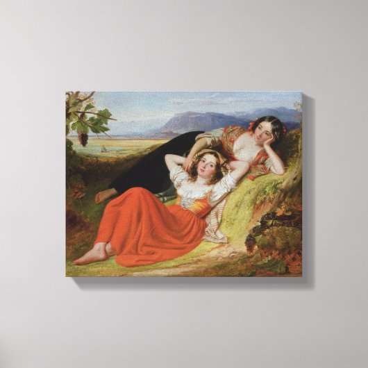 Die Traubenernte Leinwanddruck (Vorderseite)