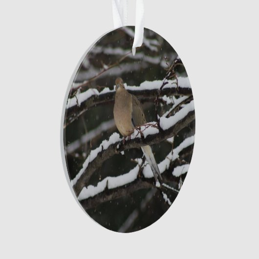 Die Trauer tauchte in der Schneeverzierung Ornament (Vorderseite)