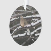 Die Trauer tauchte in der Schneeverzierung Ornament (Vorderseite)