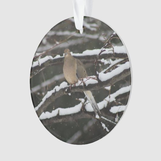 Die Trauer tauchte in der Schneeverzierung Ornament (Vorderseite)