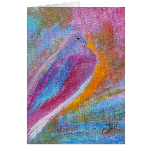 "Die Trauer tauchte" Kunst-Karte (Vorne)