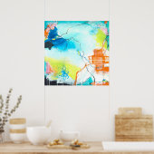 Die Träume - Abstrakte Ausdruckskunst auf dem Plat Poster (Küche)