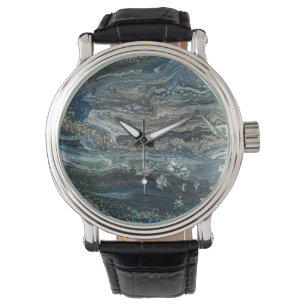 Die Träume der 20 abstrakten Gemälde des Ozeans Armbanduhr