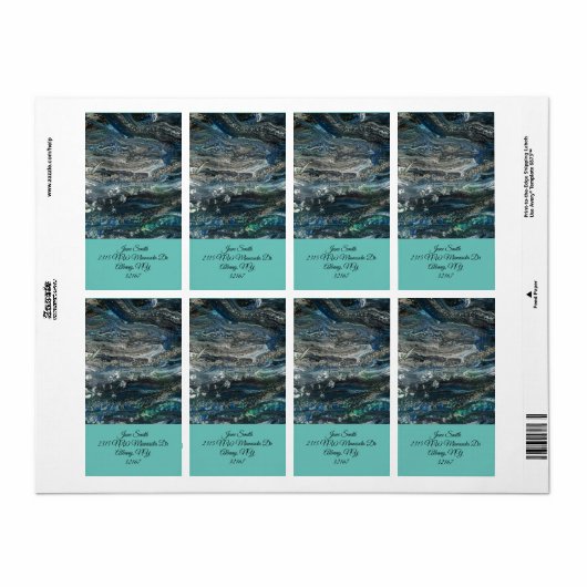 Die Träume der abstrakten Malerei des Ozeans 20 (Vorne)