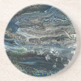 Die Träume der abstrakten Malerei des Ozeans 20 Getränkeuntersetzer
