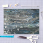 Die Träume der abstrakten Malerei des Ozeans 20 Seidenpapier (Handwerk)