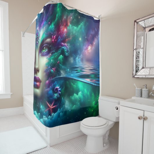 "Die Träume der Meerjungfrau" Duschvorhang (Beispiel)