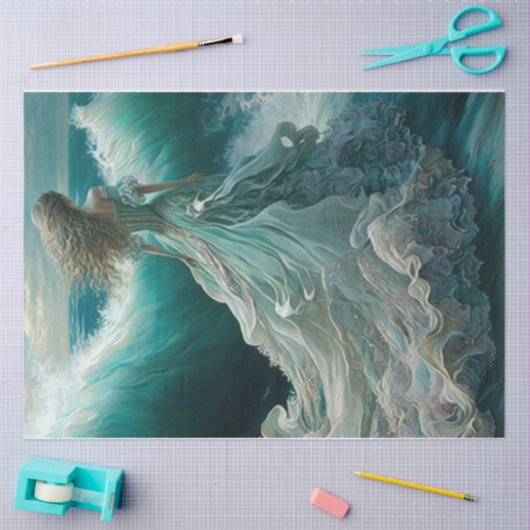 Die Träume des Meeres Seidenpapier (Basteln)