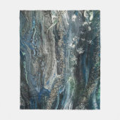 Die Träume des Ozeans 20 abstrakte Gemälde Meeresg Fleecedecke (Vorderseite)