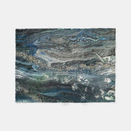 Die Träume des Ozeans 20 abstrakte Gemälde Meeresg Fleecedecke