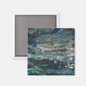 Die Träume des Ozeans 20 abstrakte Gemälde Meeresg Magnet (Vorderseite/Rückseite)