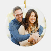 Die Träume eines Fotos zu Weihnachten Keramikornament (Hinten)