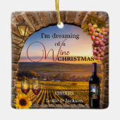 Die Träume eines Weihnachtsschmucks Keramikornament (Vorderseite)