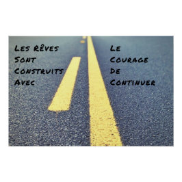 "Die Träume" ist ein Wandzitat Poster