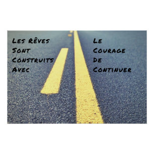 "Die Träume" ist ein Wandzitat Poster