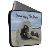 Die Träume vom Beach Driftwood Foto West Coast Laptopschutzhülle (Vorne Rechts)