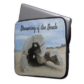 Die Träume vom Beach Driftwood Foto West Coast Laptopschutzhülle (Vorderseite Links)