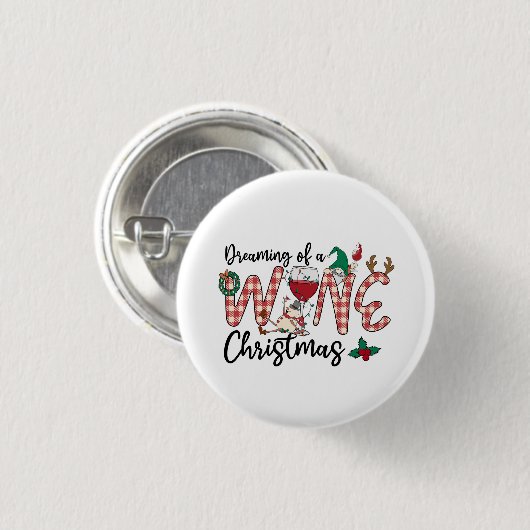 Die Träume von einem Weihnachtsfest Button (Vorne & Hinten)