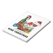 Die Träume von einem Wein Weihnachten Notizblock (Rotiert)