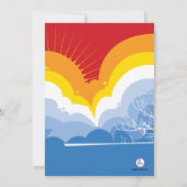 Die Traumeinladung des Snowboarders Einladung (Rückseite)