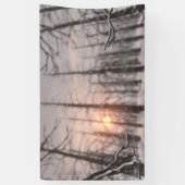 Die Traumfahne einer Winter-Nacht Banner (Vertikal)