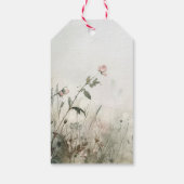 Die traumhafte Aussicht auf Frühlingsblumen Geschenkanhänger (Rückseite)
