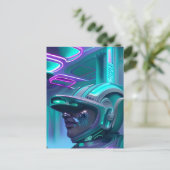 Die Traumpolizei - Vaporwave Art Postkarte (Stehend Vorderseite)