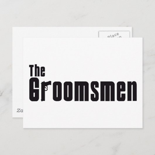 Die Trauzeuge (Mafia) Postkarte (Vorne/Hinten)