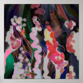 Die trendige Dekoration der Abstrakten Leinwand