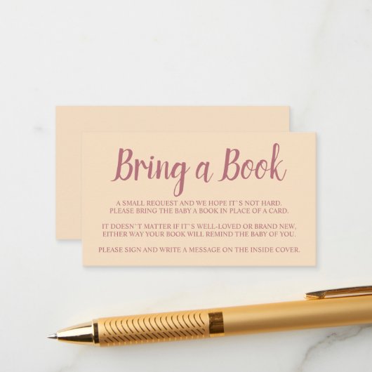 Die trendy bringen eine Babydusche mit der Verpack Begleitkarte (Vorderseite/Rückseite Beispiel)