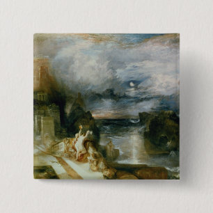 Die Trennung des Heldes und des Leander (Öl auf Button