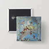 Die Trennung von Venus von Adonis, 1707-08 Button (Vorne & Hinten)