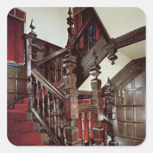 Die Treppe, c.1600 Quadratischer Aufkleber