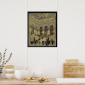 Die Treppe der Oper, 1877 Poster (Küche)