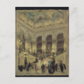 Die Treppe der Oper, 1877 Postkarte (Vorderseite)