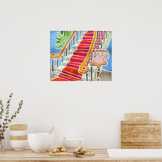 Die Treppe Poster (Küche)