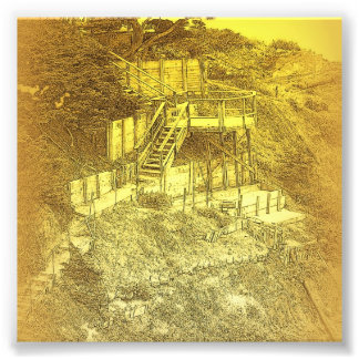 Die Treppen des Dollars im Haus Fotodruck