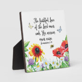 Die treue Liebe des Herrn endet nie Fotoplatte (Vorderseite)