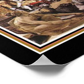 Die Tribuna des Uffiz von Johann Zoffany Poster (Ecke)