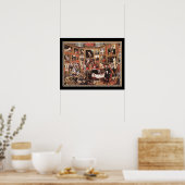 Die Tribuna des Uffiz von Johann Zoffany Poster (Küche)
