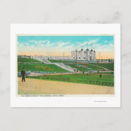 Die Tribüne am GardensButte, MT Postkarte (Vorderseite)