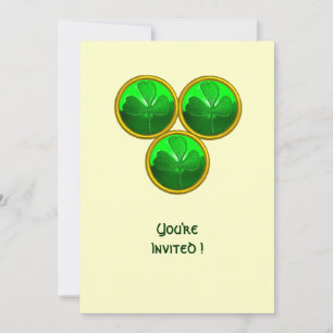 DIE TRINITÄT DES TAGES DES KLEEBLATTS ST. PATRICK EINLADUNG