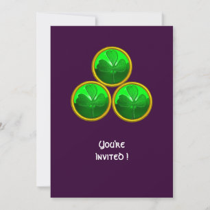 DIE TRINITÄT DES TAGES DES KLEEBLATTS ST. PATRICK EINLADUNG