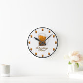 Die "trinkende Zeit-" Bier-Uhr Runde Wanduhr (Zuhause)