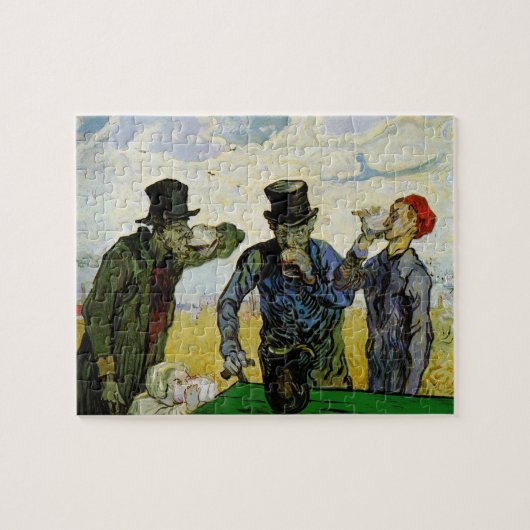 Die Trinker von Vincent van Gogh Puzzle (Horizontal)