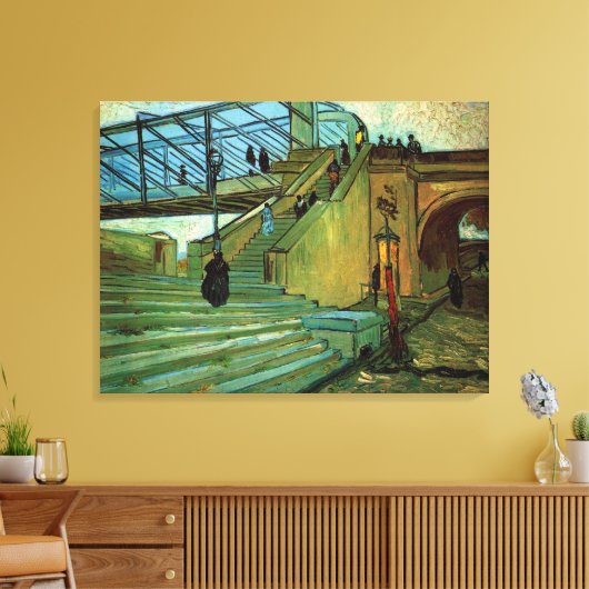 Die Trinquetaille-Brücke von Vincent van Gogh Leinwanddruck (Insitu (Wohnzimmer))