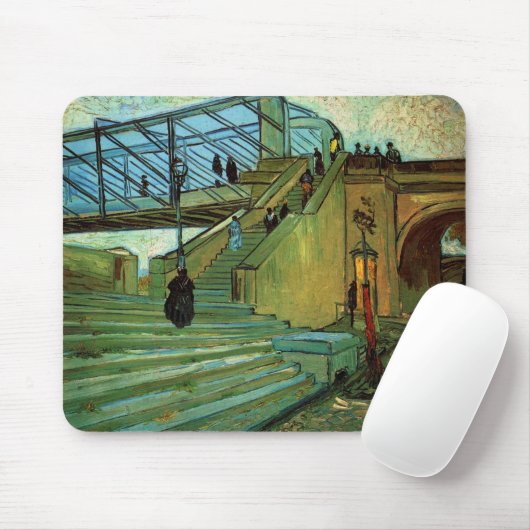 Die Trinquetaille-Brücke von Vincent van Gogh Mousepad (Mit Mouse)